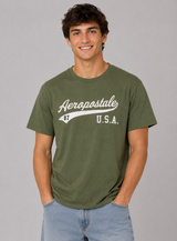 Camiseta Para Hombre Aero Level 2 Graphic Tees Olivine 6256