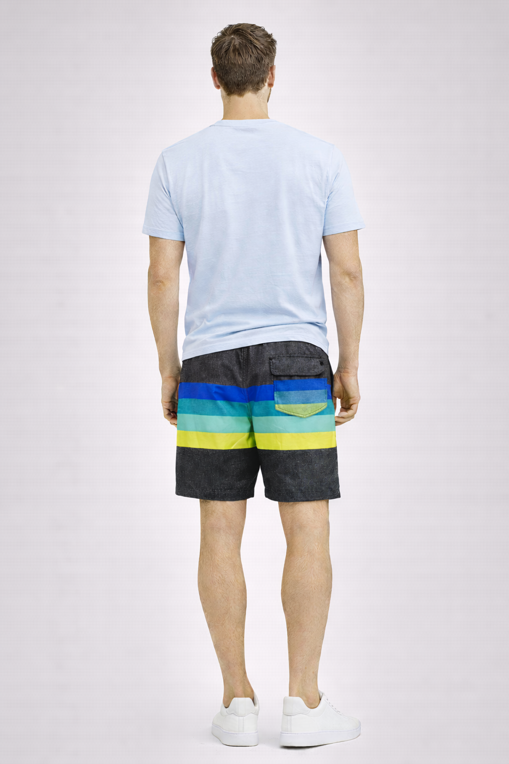 Bermuda Para Hombre Aero Guys Swim Shorts Dark Black 4141