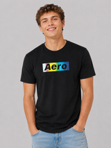 Camiseta Para Hombre Aero Level 2 Graphic Tees Dark Black 4623