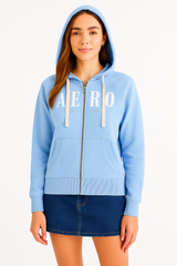 Buzo Para Mujer Aero Girls Fleece Zip Front Porcelain Blue 3241