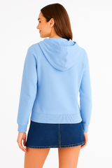Buzo Para Mujer Aero Girls Fleece Zip Front Porcelain Blue 3241