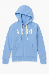 Buzo Para Mujer Aero Girls Fleece Zip Front Porcelain Blue 3241