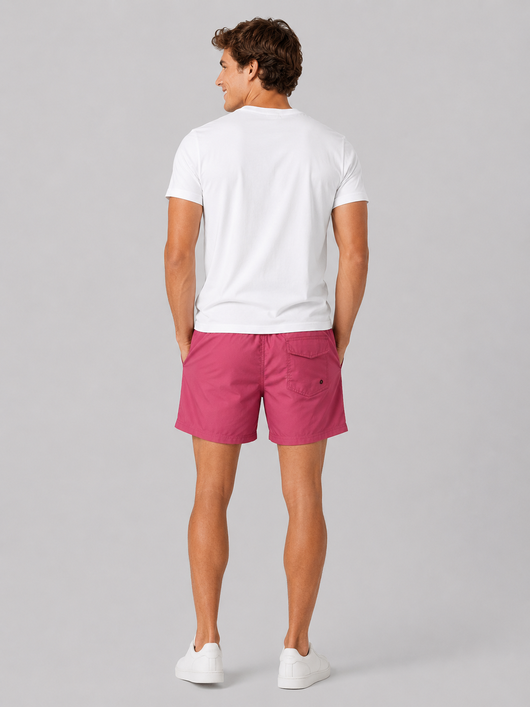 Bermuda Para Hombre Aero Guys Swim Shorts Pink 4220