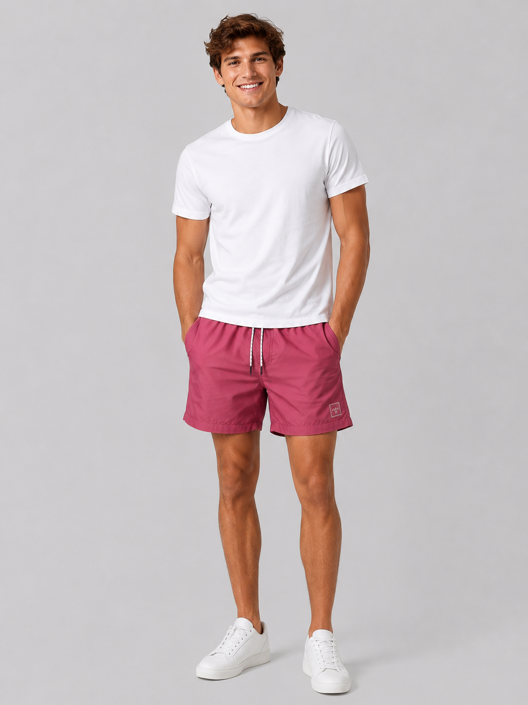 Bermuda Para Hombre Aero Guys Swim Shorts Pink 4220