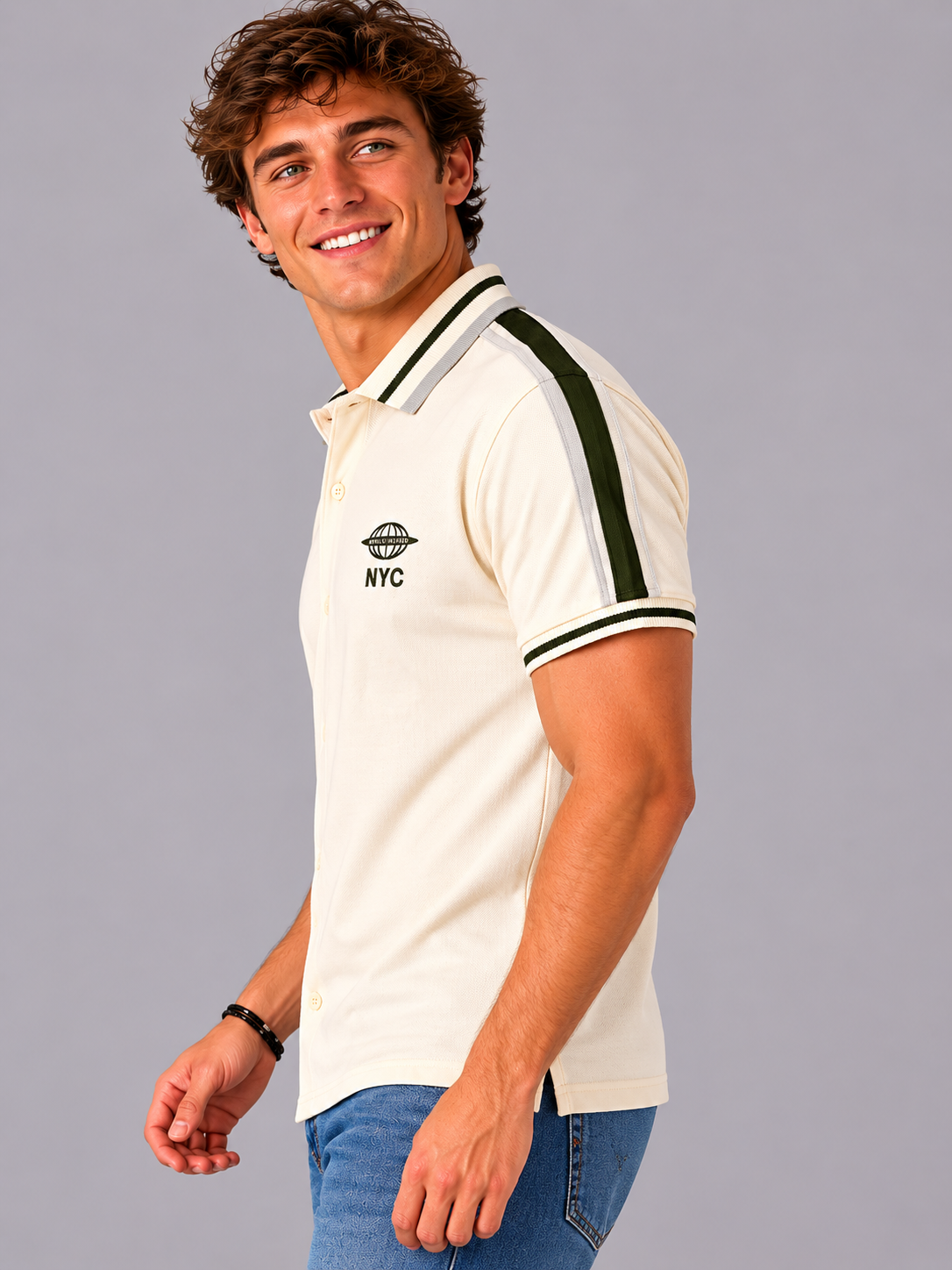 Camiseta Polo Aero Guys SS Woven Shirts Tofu 2267