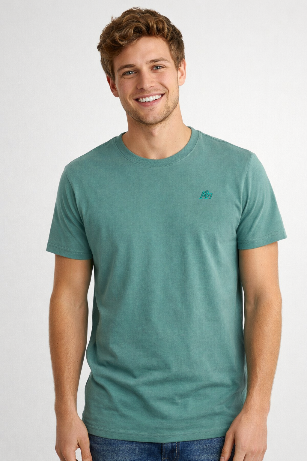 Camiseta Para Hombre Aero Guys SS Tees Teal 4240