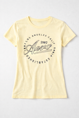 Camiseta Para Mujer Aero Graphic Level 1 Tender Yellow 6520