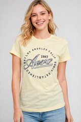 Camiseta Para Mujer Aero Graphic Level 1 Tender Yellow 6520
