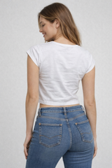 Top Para Mujer Aero Fashion Bare Graphic Bleach PEANUTS318