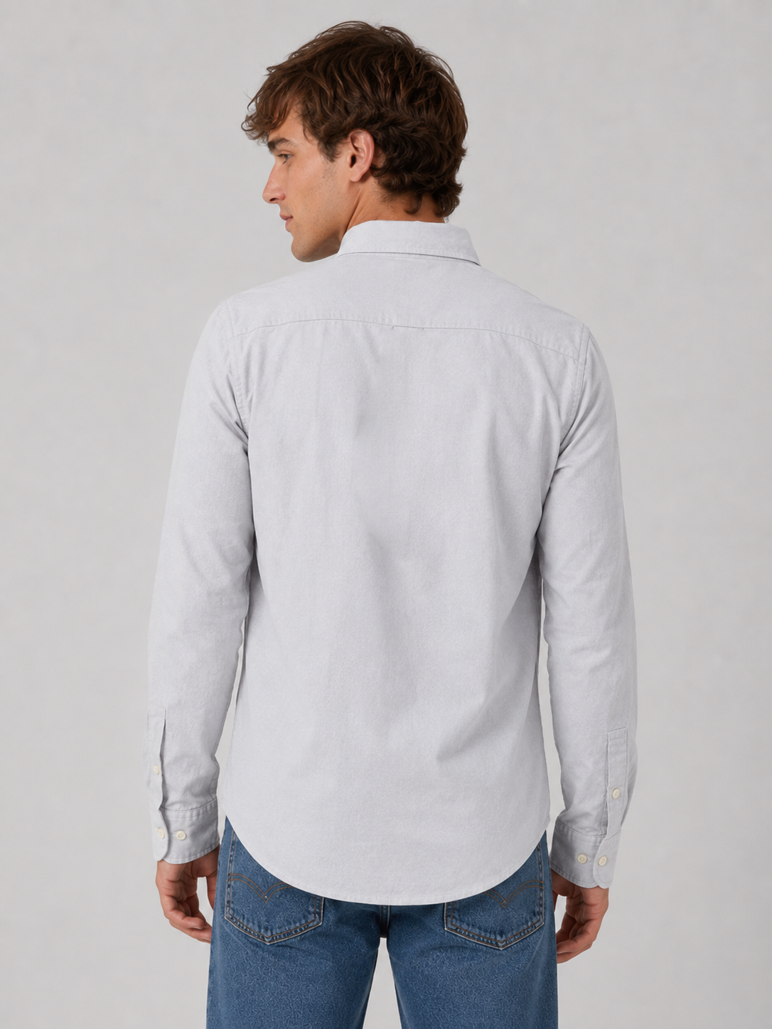 Camisa Para Hombre Aero Guys LS Woven Shirts Bleach 9961