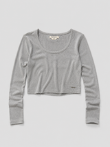 Buzo Para Mujer Aero Girls LS Fashion Top Light Heather Grey 2441
