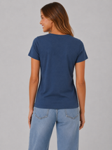 Camiseta Para Mujer Aero Graphic Level 2 Celestial 7053