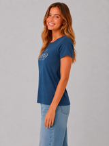 Camiseta Para Mujer Aero Graphic Level 2 Celestial 7053