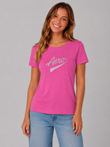 Camiseta Para Mujer Aero Graphic Level 1 Vivid Fucshia 6848