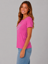 Camiseta Para Mujer Aero Graphic Level 1 Vivid Fucshia 6848