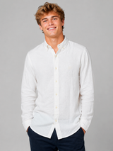 Camisa Para Hombre Aero Guys LS Woven Shirts Bleach 1546