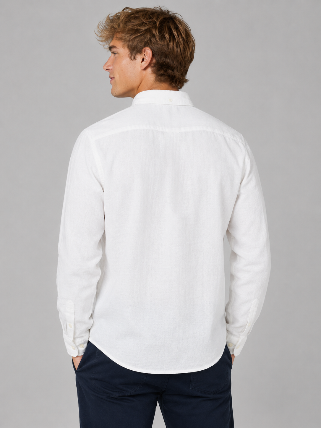 Camisa Para Hombre Aero Guys LS Woven Shirts Bleach 1546