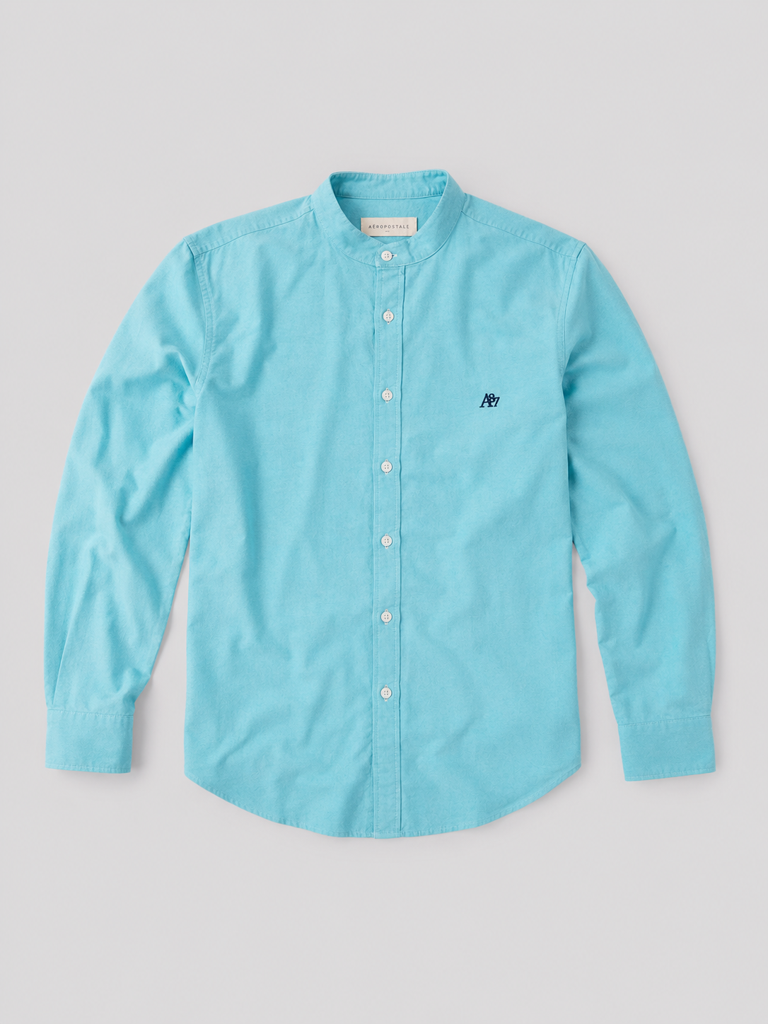 Camisa Para Hombre Aero Guys LS Woven Shirts Light Blue 1224