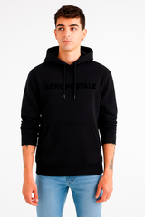 Buzo Para Hombre Aero Guys Popover Hoodies Dark Black 5538