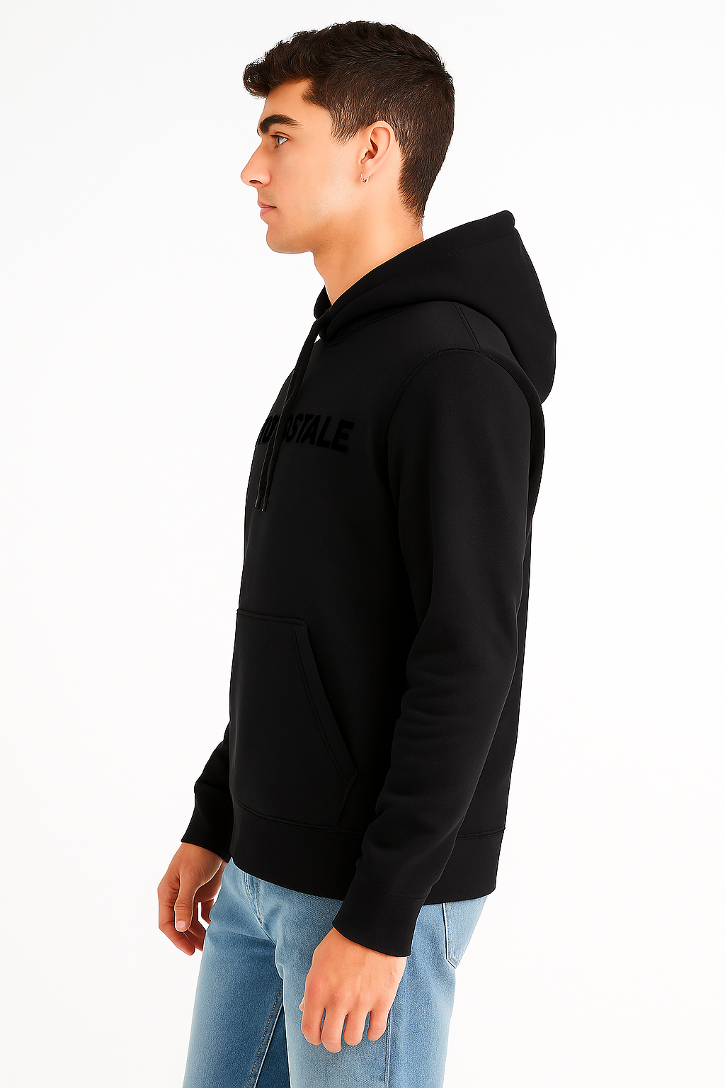Buzo Para Hombre Aero Guys Popover Hoodies Dark Black 5538