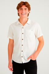 Camisa Para Hombre Aero Guys SS Woven Shirts Bleach 8780