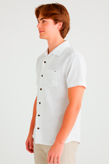 Camisa Para Hombre Aero Guys SS Woven Shirts Bleach 8780