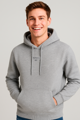 Buzo Para Hombre Aero Guys Full Zip Hoodies Light Heather Grey 5997