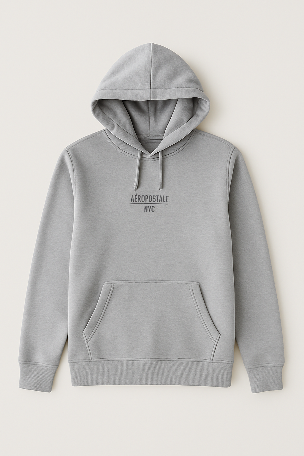 Buzo Para Hombre Aero Guys Full Zip Hoodies Light Heather Grey 5997