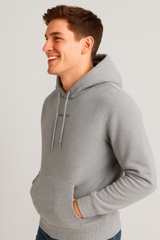 Buzo Para Hombre Aero Guys Full Zip Hoodies Light Heather Grey 5997