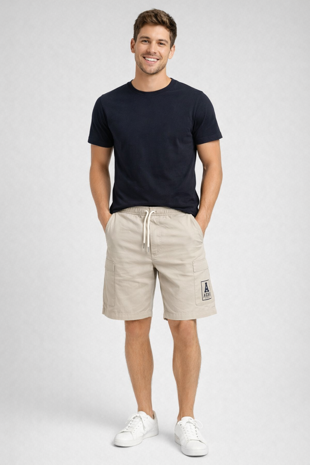 Bermuda Para Hombre Aero BC SHorts Egret 2211