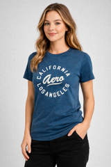 Camiseta Para Mujer Aero Graphic Level 2 Celestial 6726