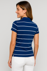 Camiseta Polo Para Mujer Aero Graphic Polo Celestial 1306