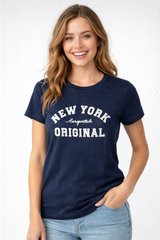 Camiseta Para Mujer Aero Graphic Level 2 Cadet Navy 7046