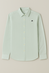 Camisa Para Hombre Aero Guys Ls Woven Shirts Green Turquoise 1448