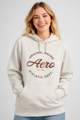 Buzo Para Mujer Aero Girls Fleece Pop Over Egret 3842