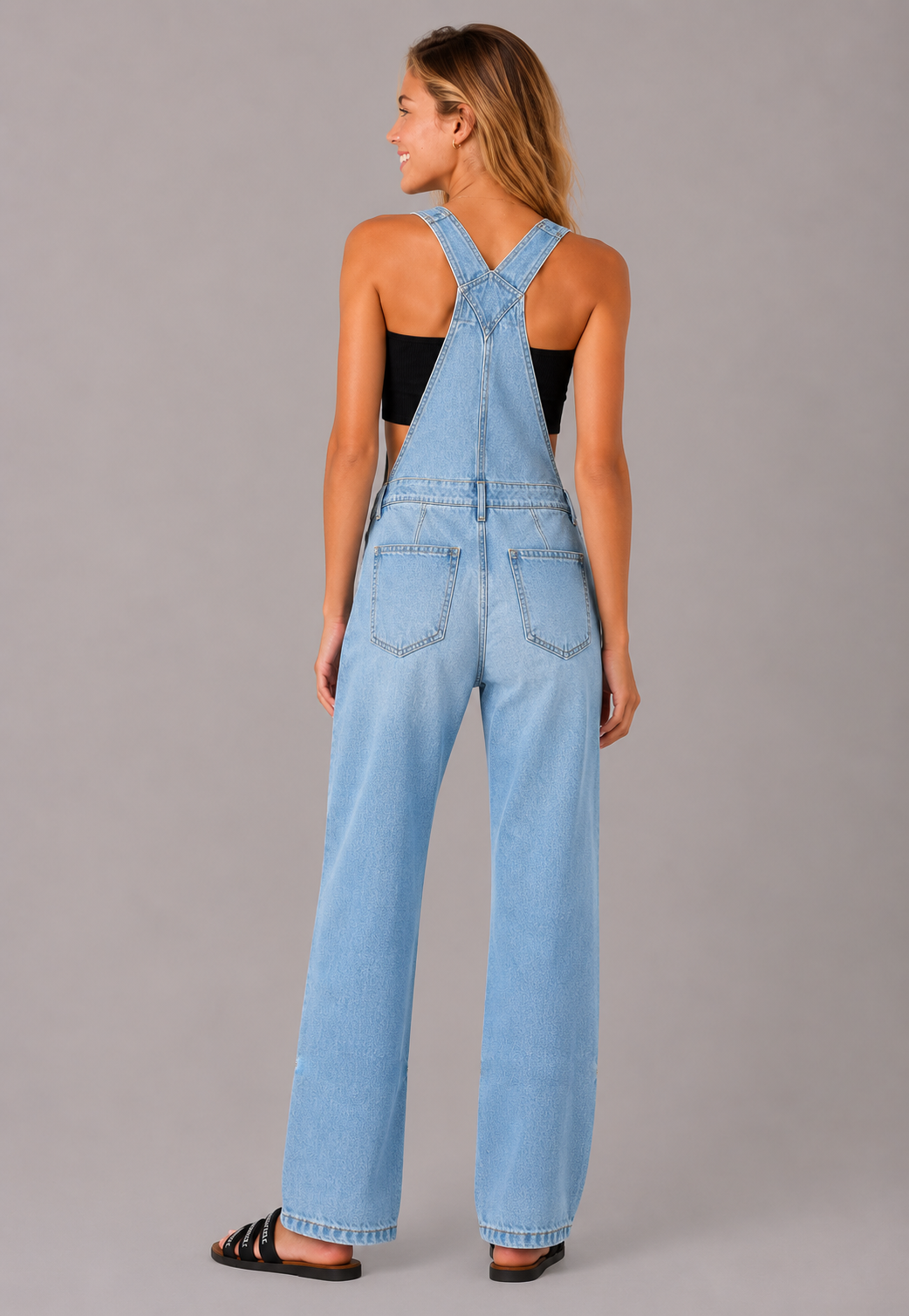 Jean Para Mujer Aero Girls Denim Fashion Light Wash Overol 3398