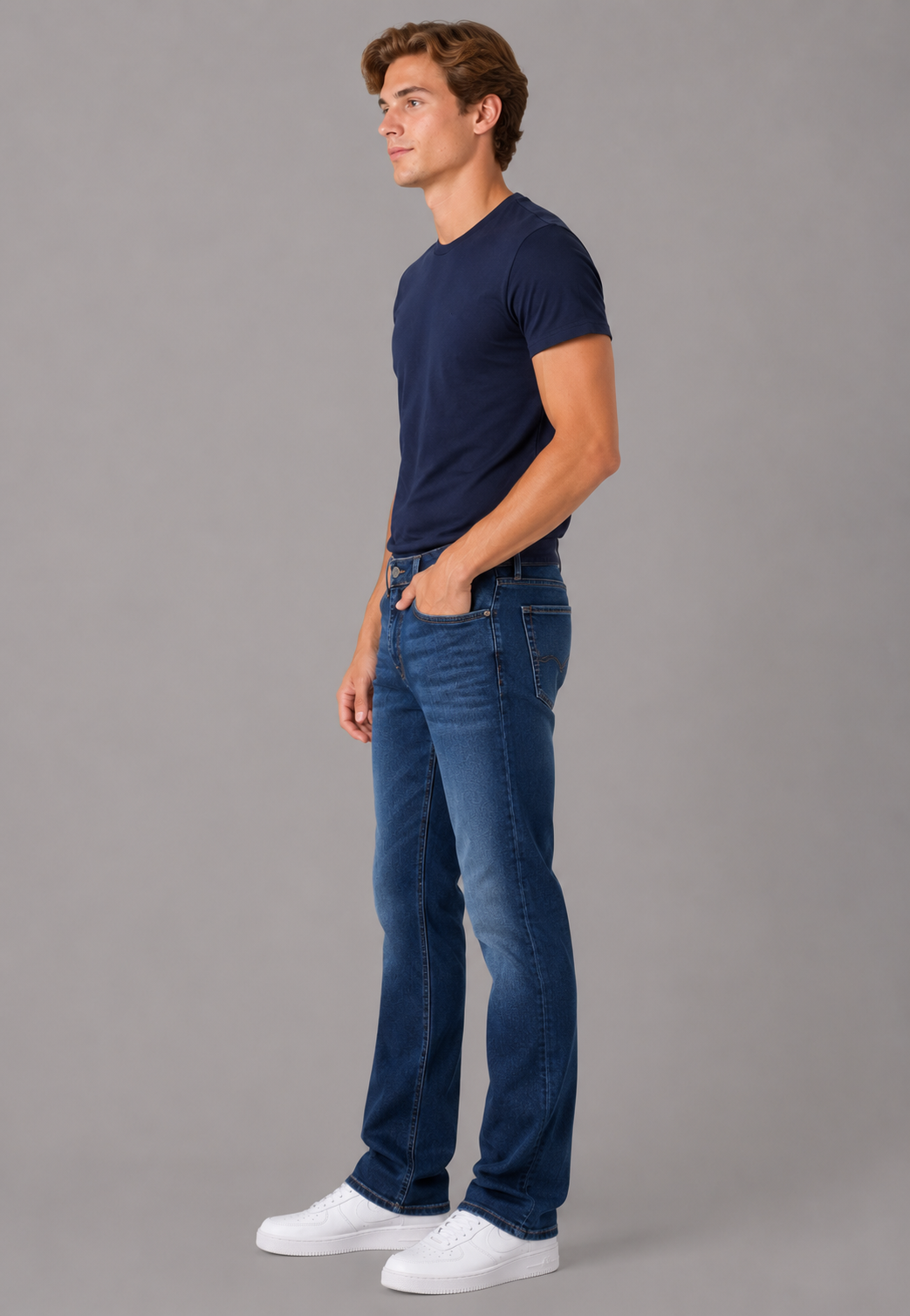 Jean Para Hombre Aero Guys Slim Bootcut Medium Wash 1932