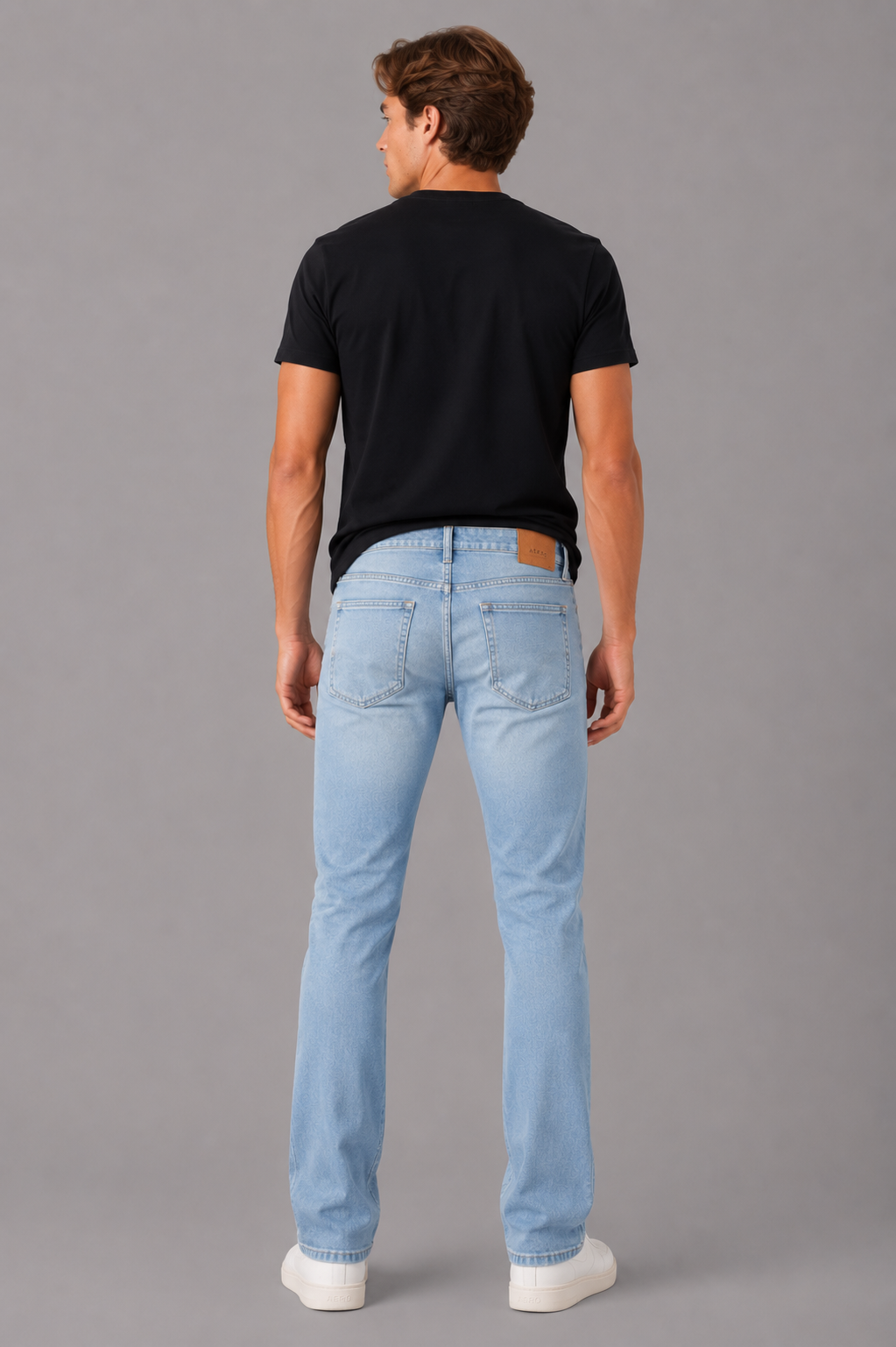 Jean Para Hombre Aero Guys Slim Straight Light Wash 9019