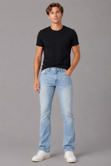 Jean Para Hombre Aero Guys Slim Straight Light Wash 9019