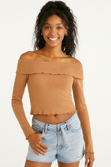 Top Para Mujer Aero Girls LS Fashion Top Amber Gold 9067