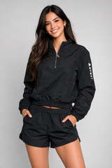 Buzo Para Mujer Aero G Active Outerwear Dark Black 2283
