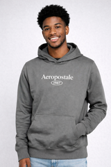 Buzo Para Hombre Aero Guys Popover Hoodies Charcoal Heather Grey 2206