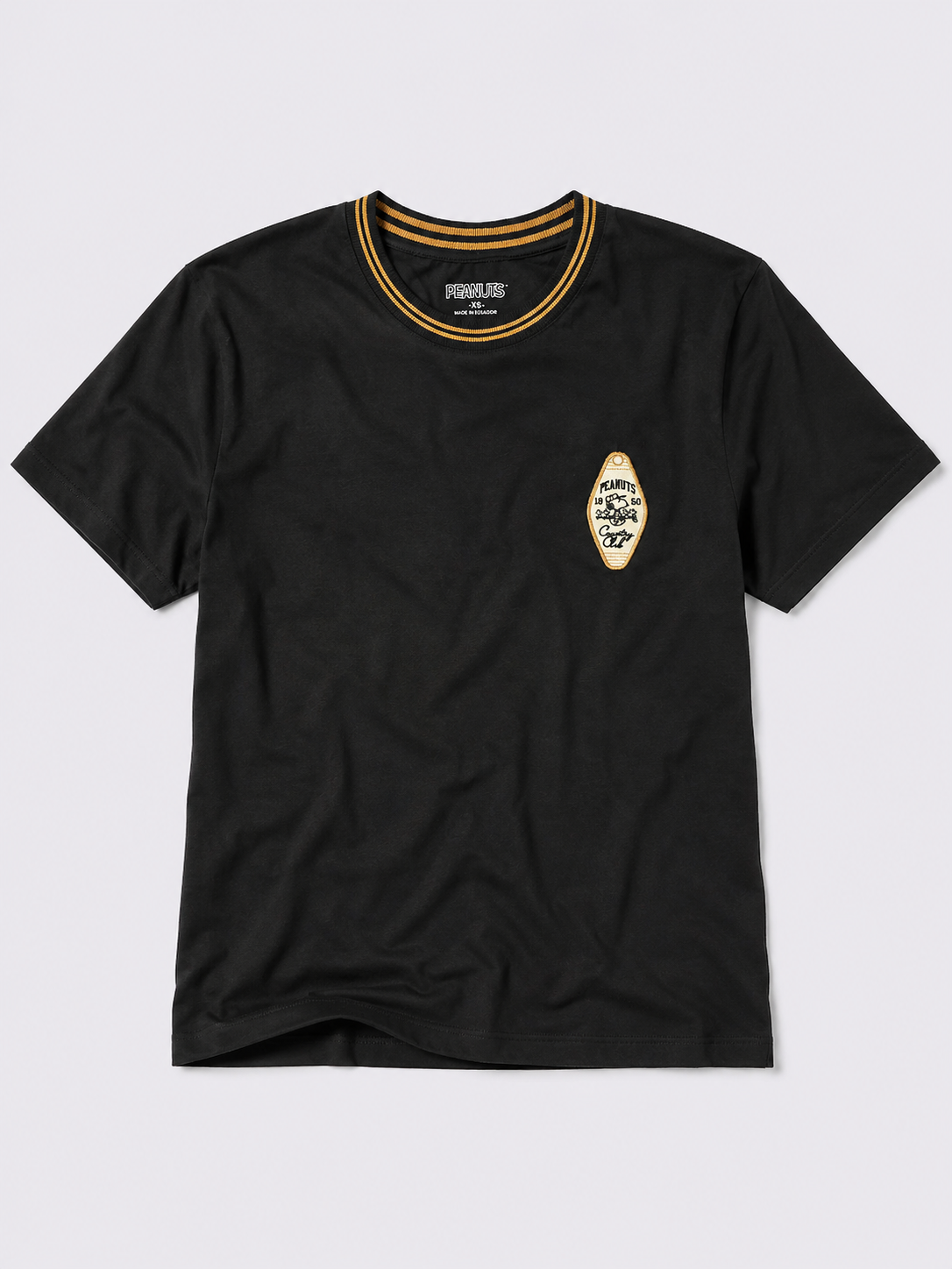 Camiseta para Hombre Aero Guys SS Novelty Polo Dark Black PEANUTS0140