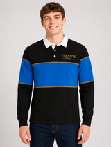 Buzo Polo Para Hombre Aero Guys Polo Other Dark Black PEANUTS0141