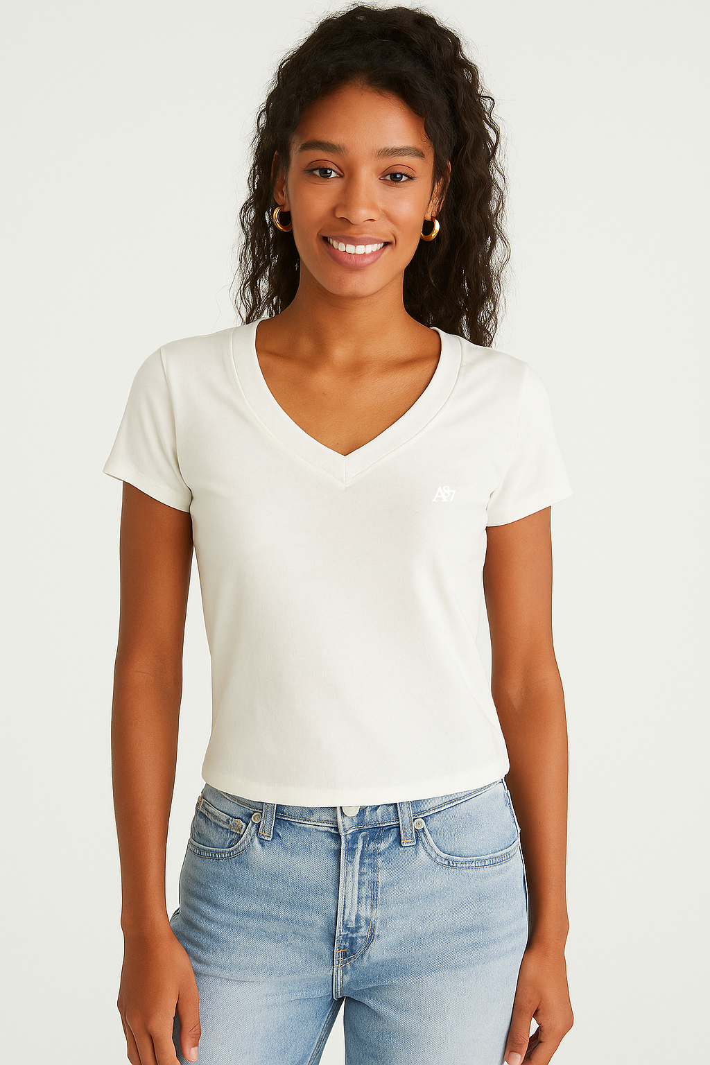 Camiseta Para Mujer Aero Girls Solid SS Birch 6505