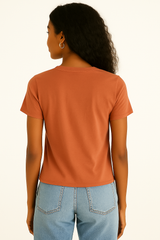 Camiseta Para Mujer Aero Graphic Level 1 Mocha Mousse 6848