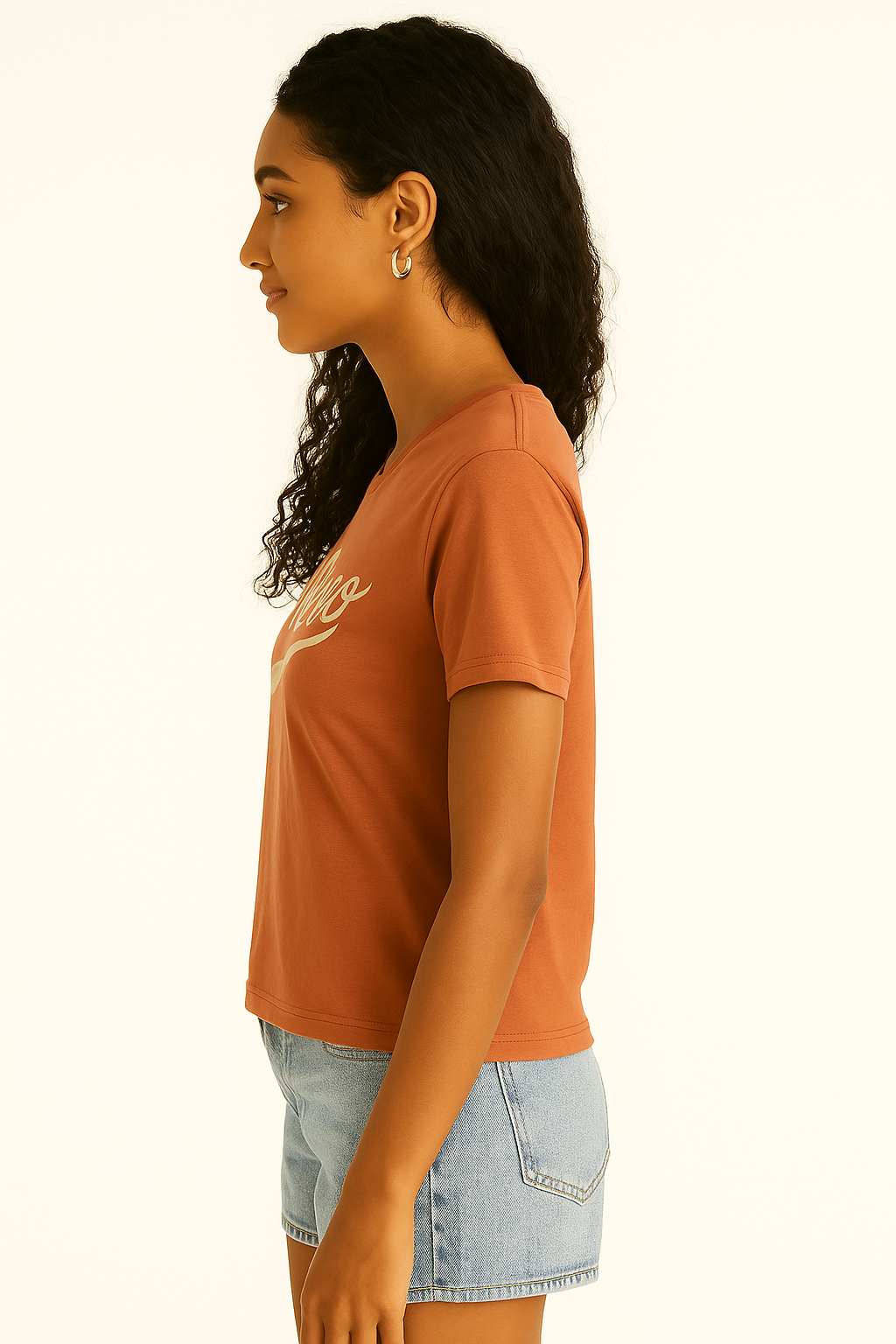 Camiseta Para Mujer Aero Graphic Level 1 Mocha Mousse 6848