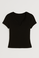 Camiseta para Mujer Aero Girls Fashion SS Dark Black 1286