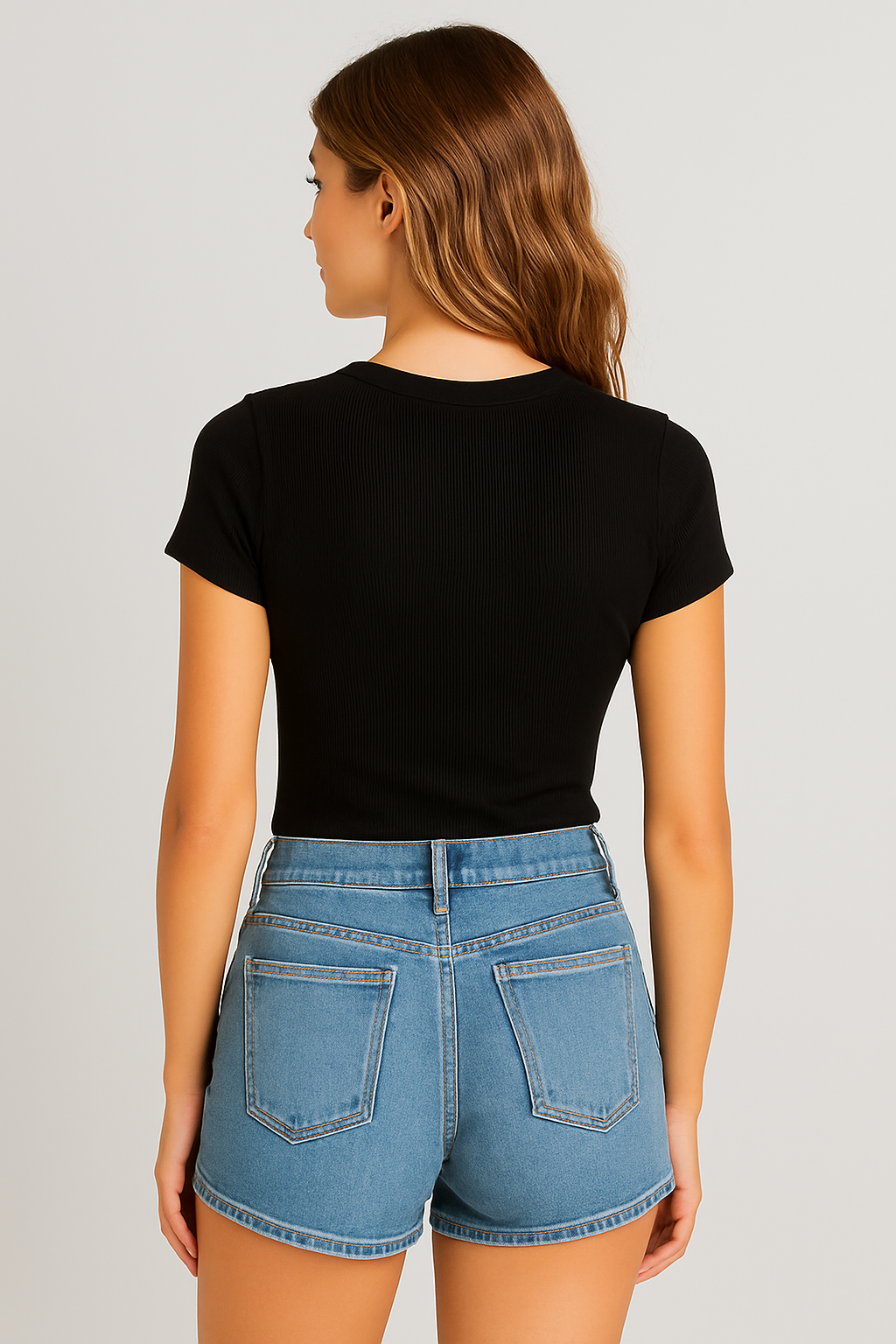 Camiseta para Mujer Aero Girls Fashion SS Dark Black 1286