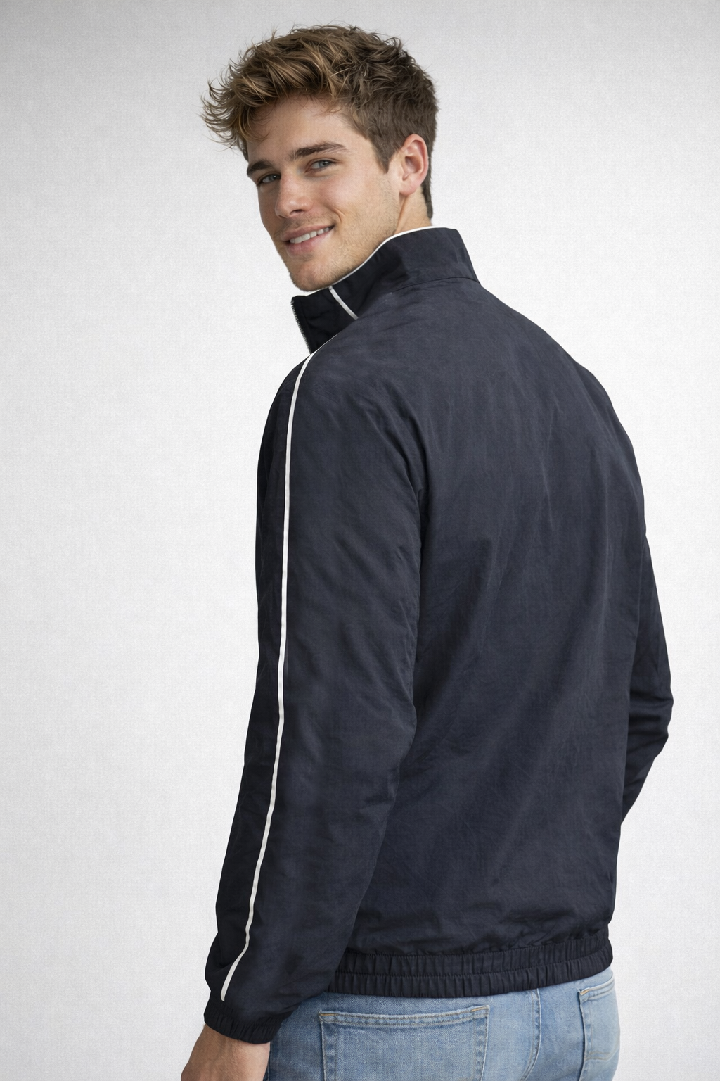 Buzo Para Hombre Aero Guys Track Jackets Dark Black 2198